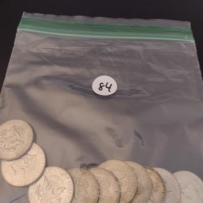 Assortment of 1966-1969 U.S. Mint Kennedy Silver Half Dollar Circulated (#84)