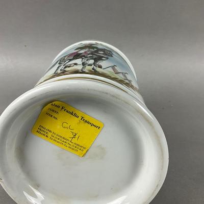 D954 Antique Porcelain Jar with effigy of Napoleon