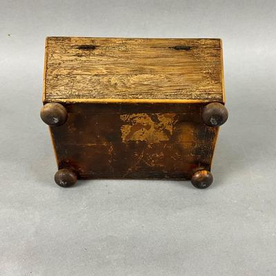 FR955 Antique Rosewood Tea Caddy Box