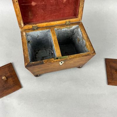 FR955 Antique Rosewood Tea Caddy Box