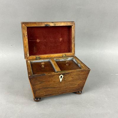 FR955 Antique Rosewood Tea Caddy Box