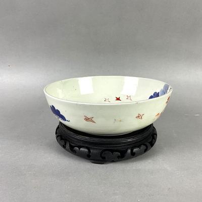 K959 Antique Blue and White Chinese Bowl