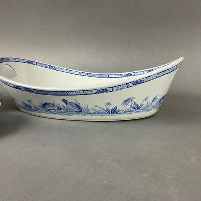 K960 Set of 3 Serving Pieces of Furnivals Quail China