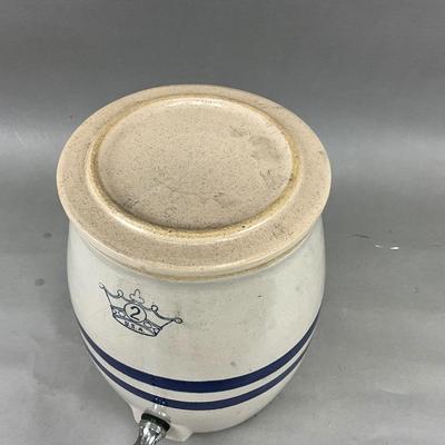 K972 Vintage No2 Stoneware Beverage Dispenser 2 gallon Crock