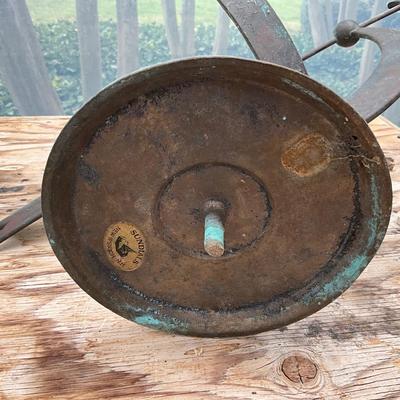 SR979 Vintage Brass Sundial on Marble Base