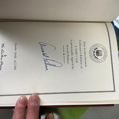 O996 Lot of Hardback Golfing Books- 2 Signed (Arnold Palmer & Bob Cullen)