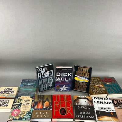 O1005 Lot of Fiction Hardback Books- 3 signed Sean Flannery, Dick Wolf, Michael Gannon
