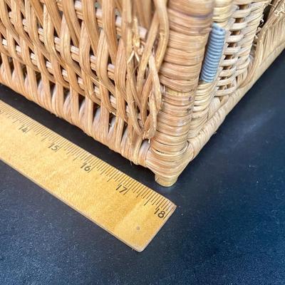 Vintage Rattan and Cane Animal Cage
