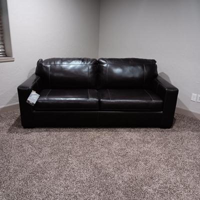 NEW W/TAGS ASHLEY FURNITURE CHOCOLATE BROWN HIDE A BED SOFA