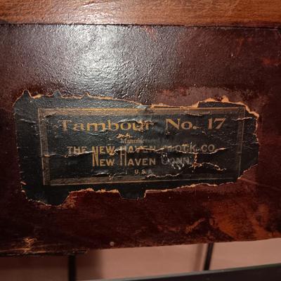 ANTIQUE TAMBOUR NO 17 NEW HAVEN CLOCK CO. MANTEL CLOCK