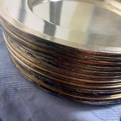 Stack of TWELVE Sterling 6” Plates