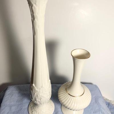 TWO Lenox Bud Vases
