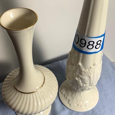 TWO Lenox Bud Vases