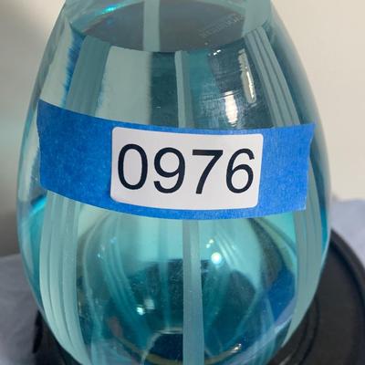 Heavy Waterford Aqua Marine Evolution Vase