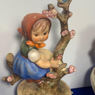 Hummel Figurines Lot All Raised/Affixed On Glass