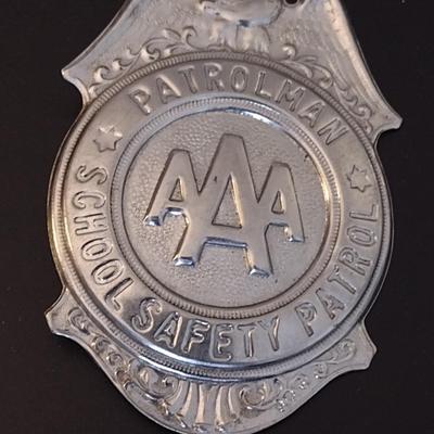 Vintage AAA School Safety Patrolman's Badge