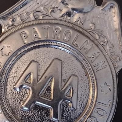 Vintage AAA School Safety Patrolman's Badge