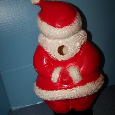 LOT 1 FAB MID CENTURY SANTA & MRS CLAUS BLOW MOLDS