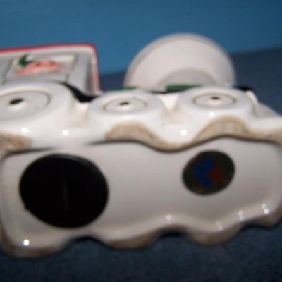 LOT 5 MCM SANTA & ELF TRAIN ENGINE BANK