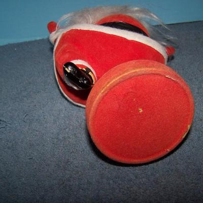 LOT 8 GREAT MCM 2 FLOCKED SANTAS