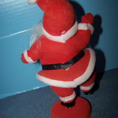 LOT 8 GREAT MCM 2 FLOCKED SANTAS