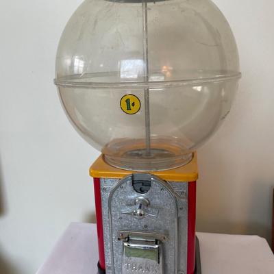 Vintage 1 cent candy machine