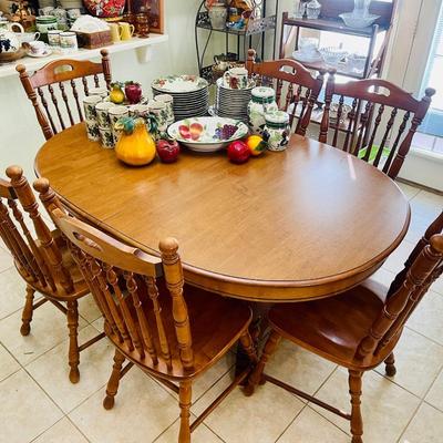 Kitchen Table and Six Chairs