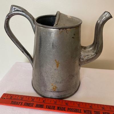 Vintage copper teapot and coffee pot