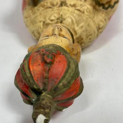 Statue Infant of Prague Infant Jesus Santo Nino Plaster Collector 1930s 10.5”