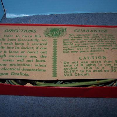 LOT 22 FAB VINTAGE DEALITES CHRISTMAS LIGHT in BOX