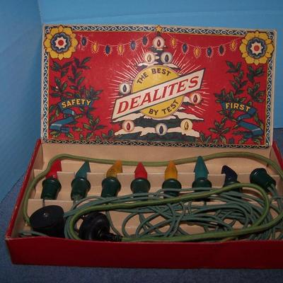 LOT 22 FAB VINTAGE DEALITES CHRISTMAS LIGHT in BOX