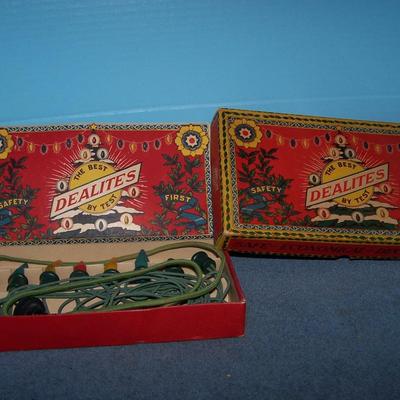 LOT 22 FAB VINTAGE DEALITES CHRISTMAS LIGHT in BOX