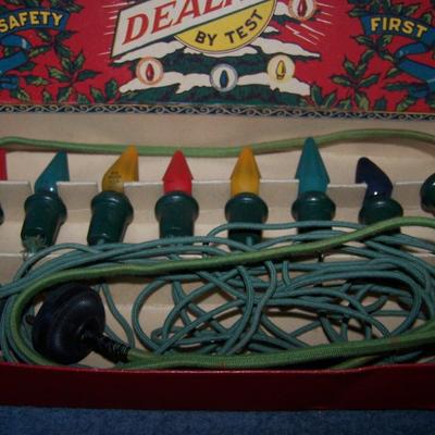 LOT 22 FAB VINTAGE DEALITES CHRISTMAS LIGHT in BOX