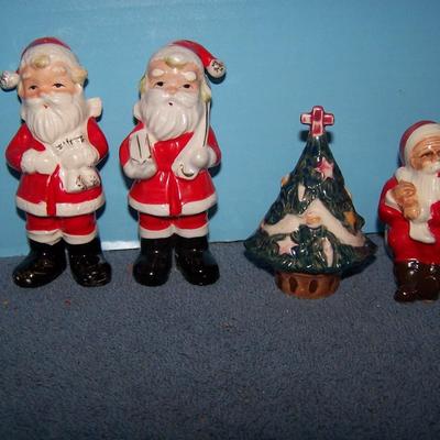 LOT 23 GREAT MCM SANTA CHRISTMAS SHAKERS--JAPAN
