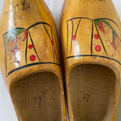 Dutch wooden hand painted shoes/clogs