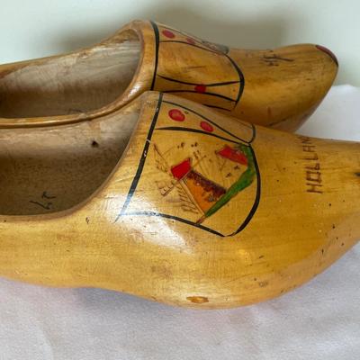 Dutch wooden hand painted shoes/clogs