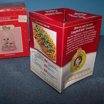 LOT 33 COLLECTABLE ORNAMENTS-- CAMPBELL'S/ANRI/COKE/ENESCO/SCHMID