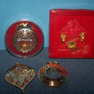 LOT 35 LOVELY CHRISTMAS COLLECTABLE ORNAMENTS--GORHAM/ONEIDA