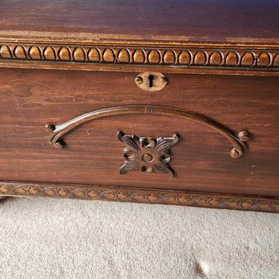 Vintage Hargrave Cedar Chest Co. Red Cedar Chest Chatham Va. 39x18x18