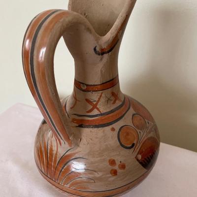 Mexican painted pitcher