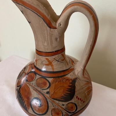Mexican painted pitcher