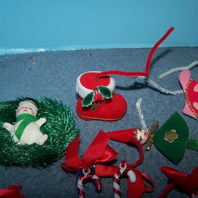 LOT 37 ADORABLE VINTAGE MCM CHRISTMAS MINIS