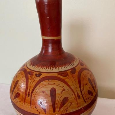 Mexican hand painted vase