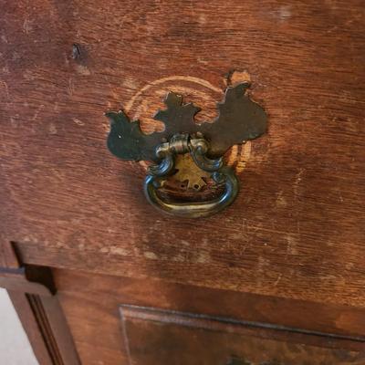 Antique Eastlake Marble Top Washstand Cabinet 29x16x28