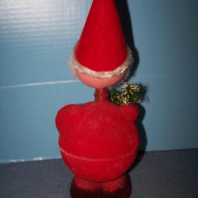 LOT 42 WONDERFUL VINTAGE SANTA BOBBLE HEAD CANDY CONTAINER