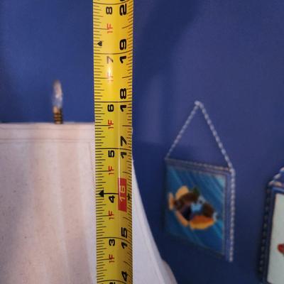 Glass Table Lamp 18"