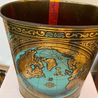 JL Clark globe trash can
