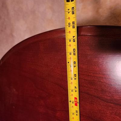 Oval Side Table w Drawer 22x27x21H