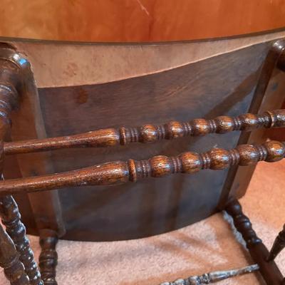 Vintage curved seat stool