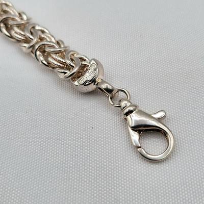 Stamped 925 Milor Italy Byzantine 6.75" Bracelet 19gr